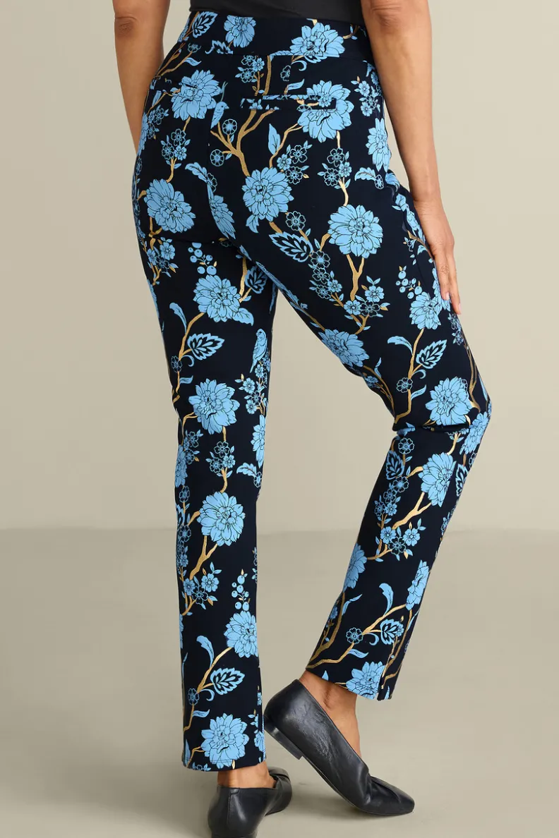 Pantalones Esenciales en Téjido Ponte - Corte Delgado y Cómodo de Entorno Suave