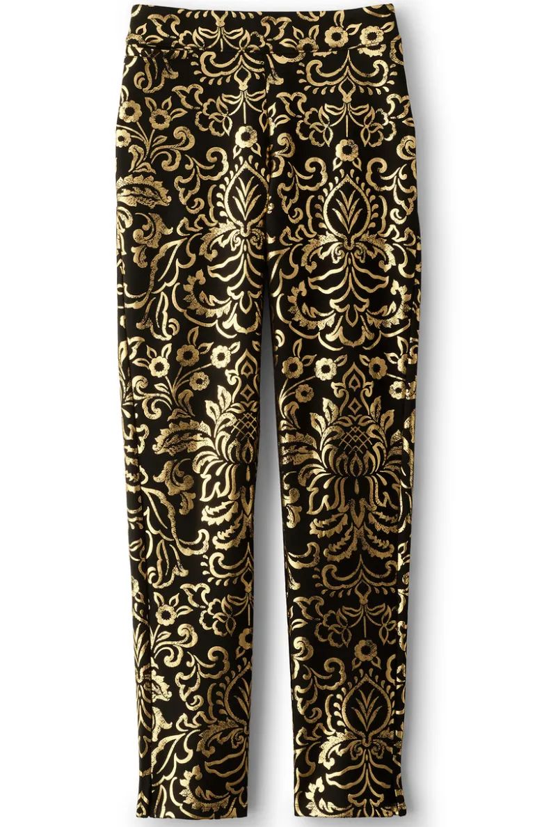 Pantalones Esenciales en Téjido Ponte - Corte Delgado y Cómodo de Entorno Suave
