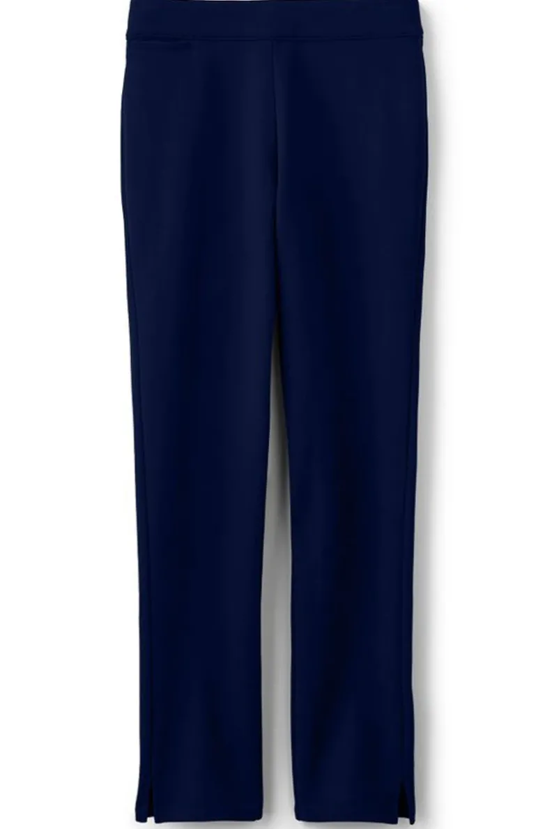 Pantalones Esenciales en Téjido Ponte - Corte Delgado y Cómodo de Entorno Suave