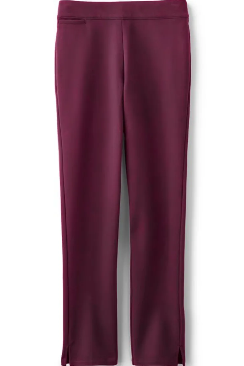 Pantalones Esenciales en Téjido Ponte - Corte Delgado y Cómodo de Entorno Suave