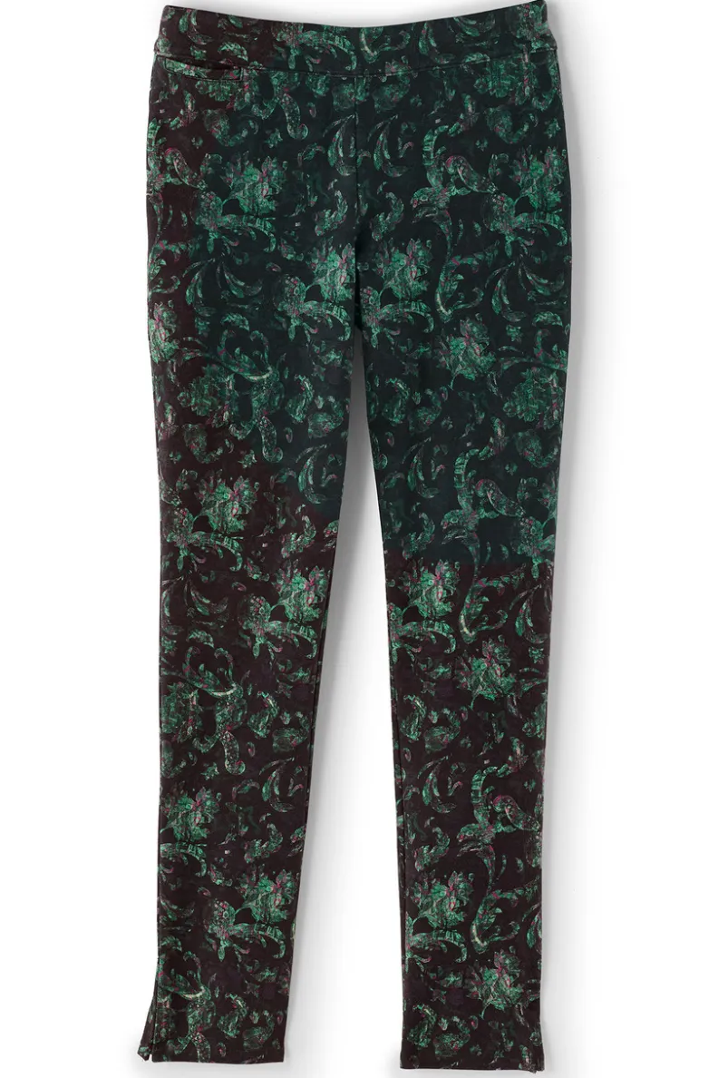 Pantalones Esenciales en Téjido Ponte - Corte Delgado y Cómodo de Entorno Suave