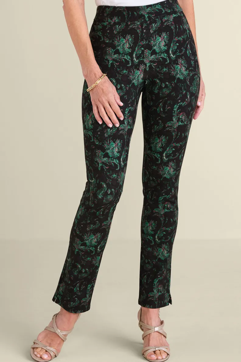 Pantalones Esenciales en Téjido Ponte - Corte Delgado y Cómodo de Entorno Suave