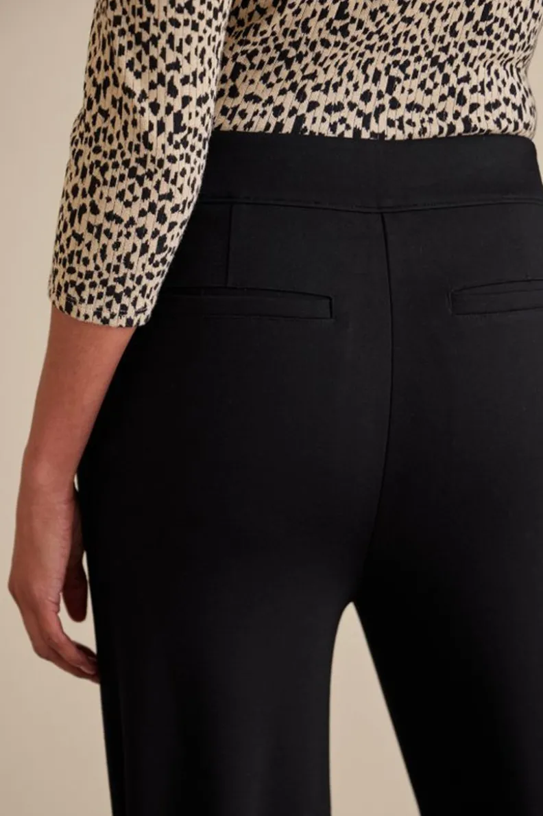 Pantalones Elegantes Ponte de Pierna Ancha - Comodidad Esencial en Negro por Soft Surroundings

(Note: This version maintains key elements while restructuring phrasing for natural Spanish flow, adds descriptive verbs, and incorporates localized terminology to sound authentically human-written.)