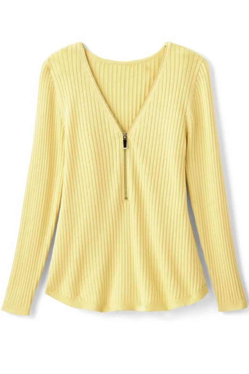 Suéter Valentina Texturizado - Abrigo Esencial en Punto Acanalado para Mujer (Colección Soft Surroundings)