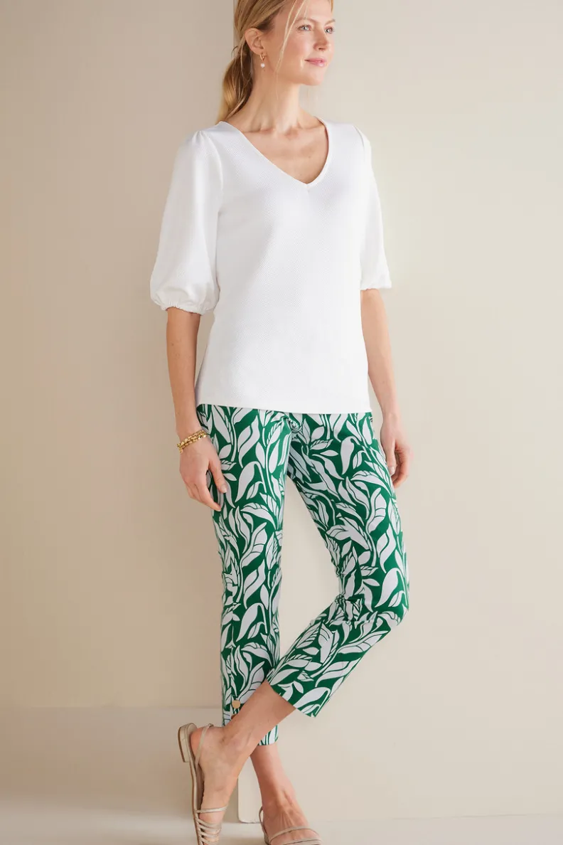 Pantalones Essential de Soft Surroundings: Corte Delgado y Tejido Ultra Suave para una Silueta Estilizada - Modelo Recortado con Ajuste Perfecto que Acompaña Tu Movimiento