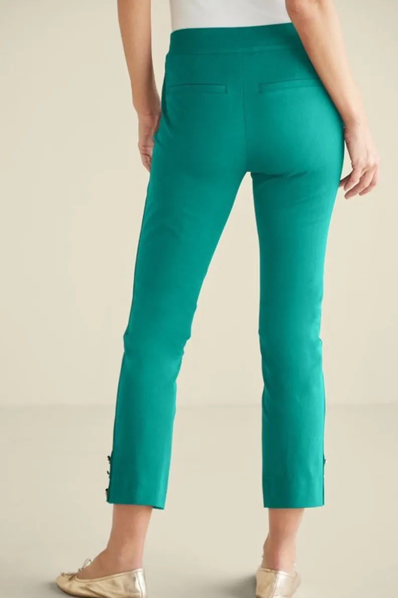 Pantalones Essential de Soft Surroundings: Corte Delgado y Tejido Ultra Suave para una Silueta Estilizada - Modelo Recortado con Ajuste Perfecto que Acompaña Tu Movimiento