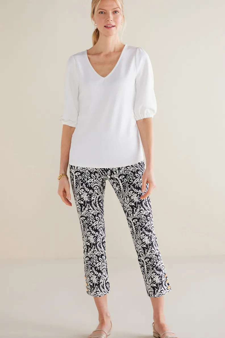 Pantalones Essential de Soft Surroundings: Corte Delgado y Tejido Ultra Suave para una Silueta Estilizada - Modelo Recortado con Ajuste Perfecto que Acompaña Tu Movimiento