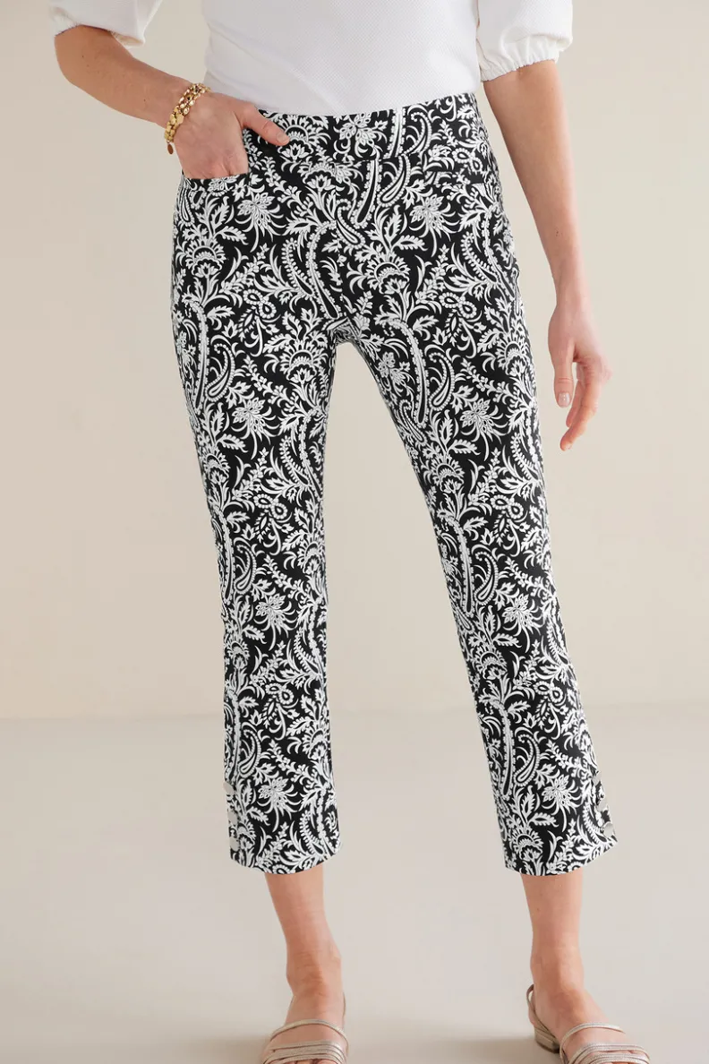 Pantalones Essential de Soft Surroundings: Corte Delgado y Tejido Ultra Suave para una Silueta Estilizada - Modelo Recortado con Ajuste Perfecto que Acompaña Tu Movimiento