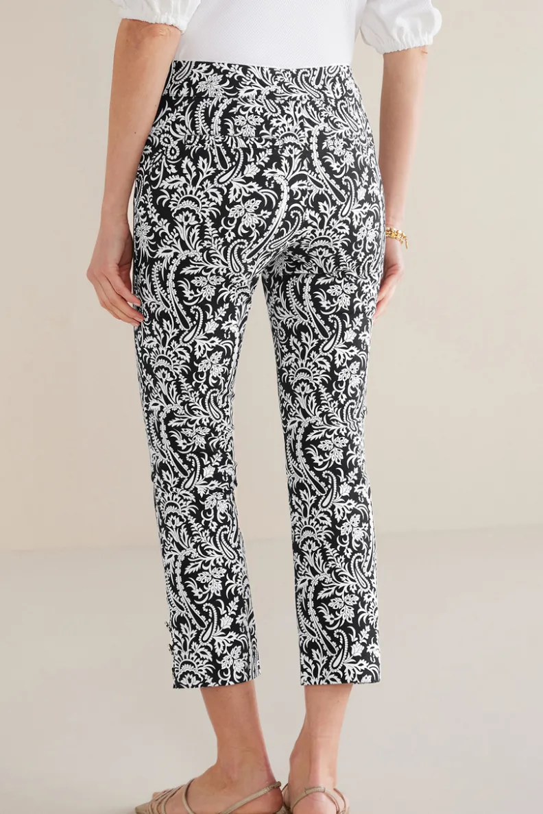 Pantalones Essential de Soft Surroundings: Corte Delgado y Tejido Ultra Suave para una Silueta Estilizada - Modelo Recortado con Ajuste Perfecto que Acompaña Tu Movimiento