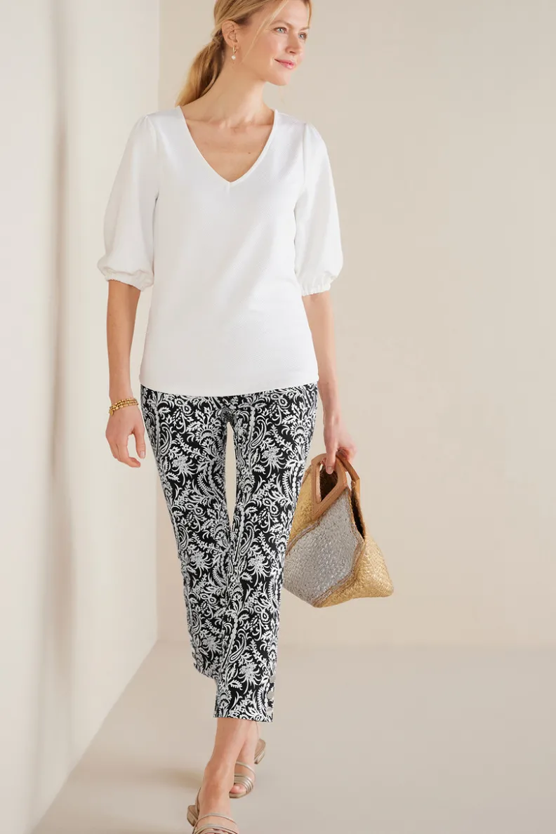 Pantalones Essential de Soft Surroundings: Corte Delgado y Tejido Ultra Suave para una Silueta Estilizada - Modelo Recortado con Ajuste Perfecto que Acompaña Tu Movimiento