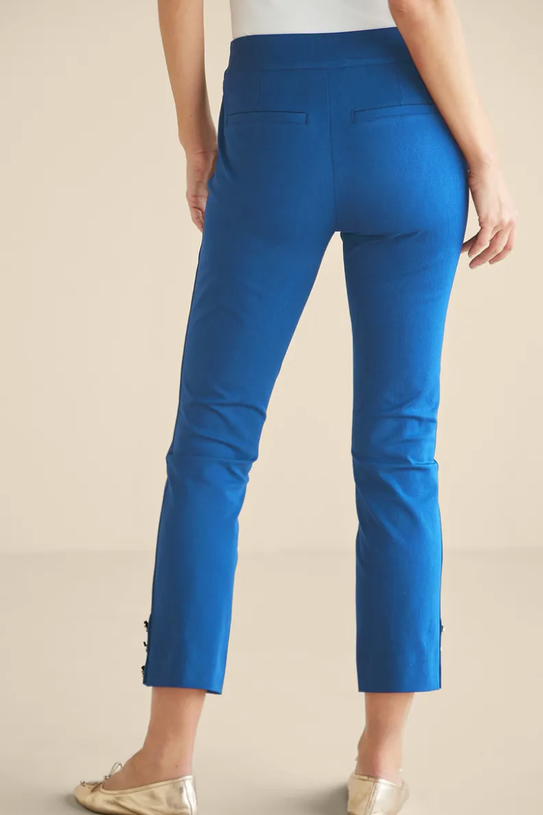 Pantalones Essential de Soft Surroundings: Corte Delgado y Tejido Ultra Suave para una Silueta Estilizada - Modelo Recortado con Ajuste Perfecto que Acompaña Tu Movimiento