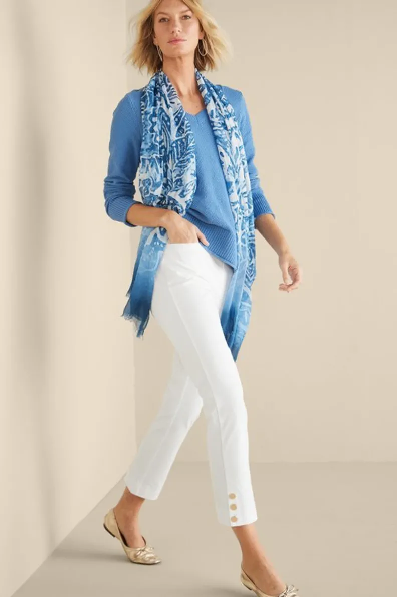 Pantalones Essential de Soft Surroundings: Corte Delgado y Tejido Ultra Suave para una Silueta Estilizada - Modelo Recortado con Ajuste Perfecto que Acompaña Tu Movimiento