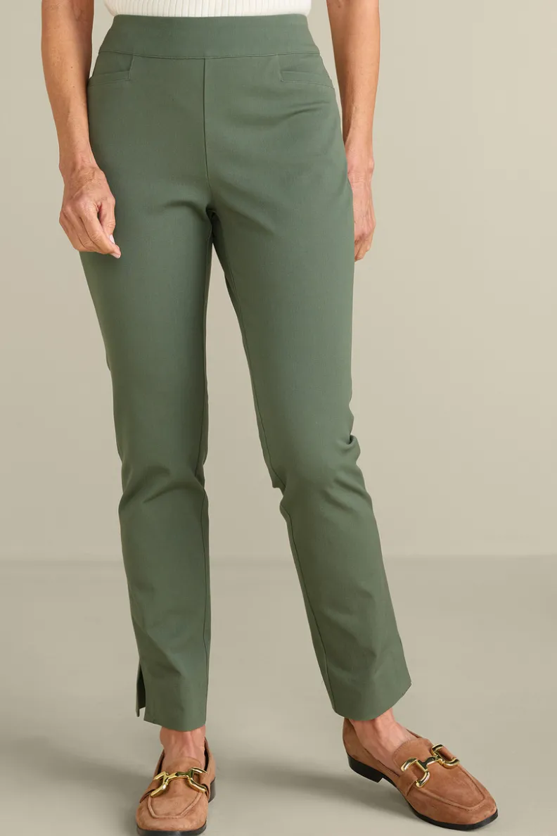 Pantalones esbeltos Soft Surroundings: tejido esencial ultraligero con ajuste cómodo para uso diario