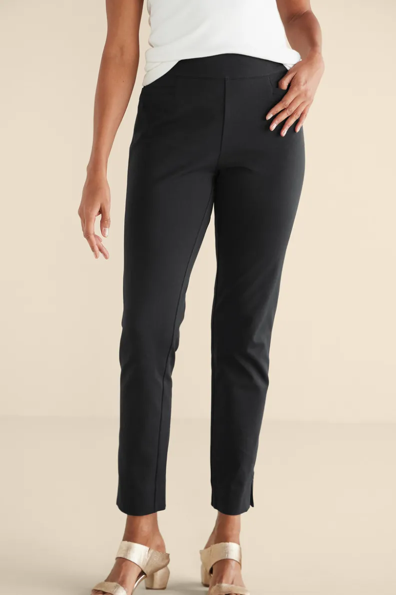 Pantalones esbeltos Soft Surroundings: tejido esencial ultraligero con ajuste cómodo para uso diario
