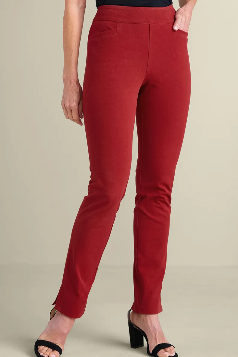 Pantalones esbeltos Soft Surroundings: tejido esencial ultraligero con ajuste cómodo para uso diario