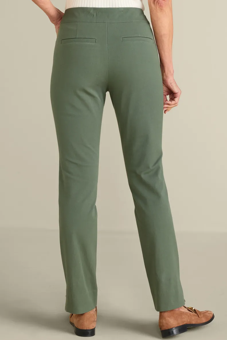 Pantalones esbeltos Soft Surroundings: tejido esencial ultraligero con ajuste cómodo para uso diario