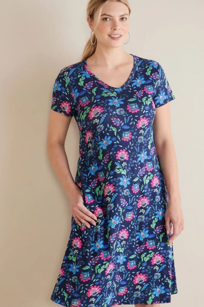 Vestido Casual de Algodón Supima - Comodidad Esencial con Toque Elegante by Soft Surroundings