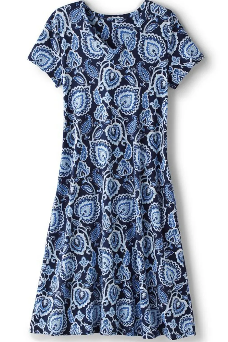 Vestido Casual de Algodón Supima - Comodidad Esencial con Toque Elegante by Soft Surroundings
