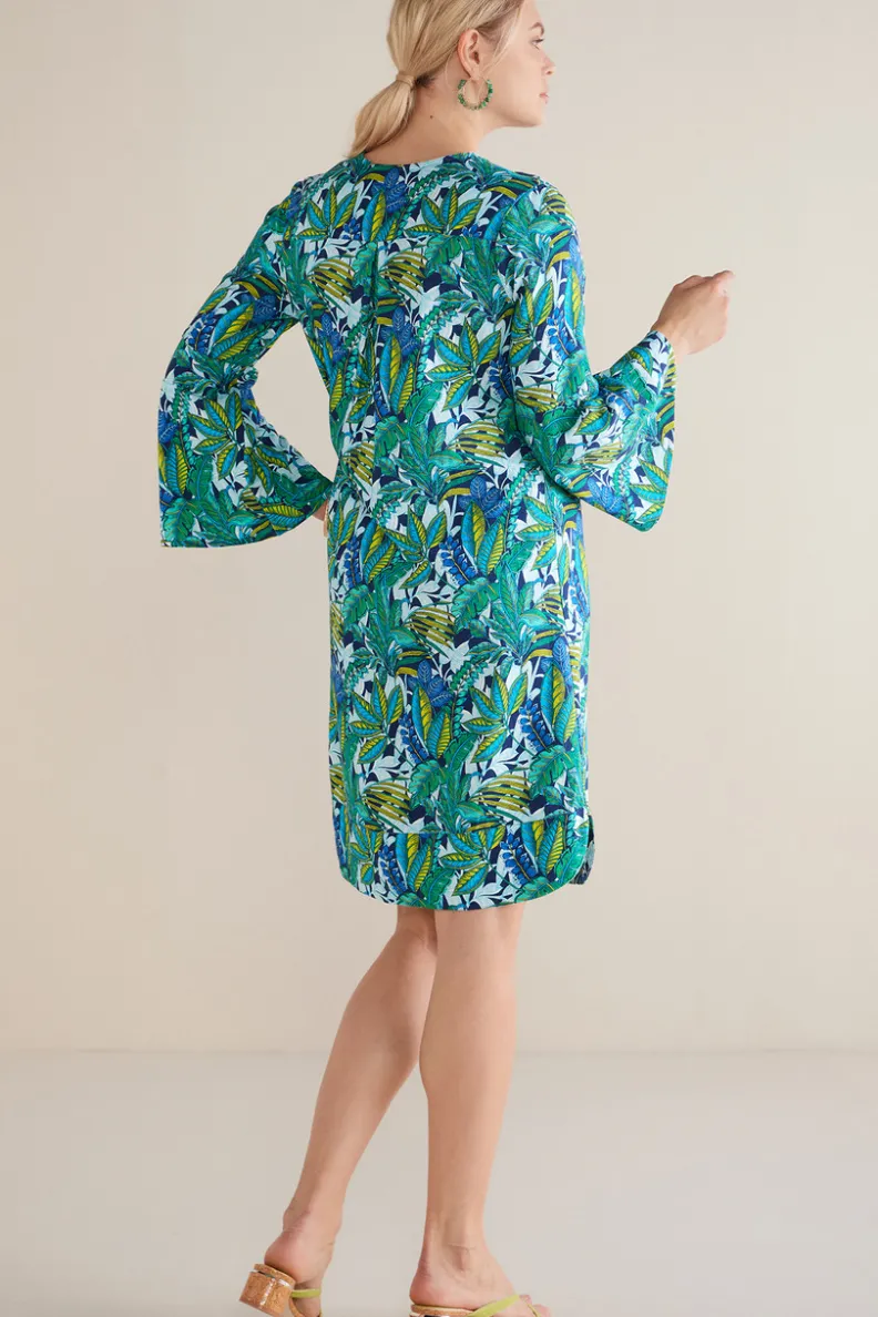 Vestido Soleil de Soft Surroundings - Tejido transpirable con mezcla de lino para look veraniego