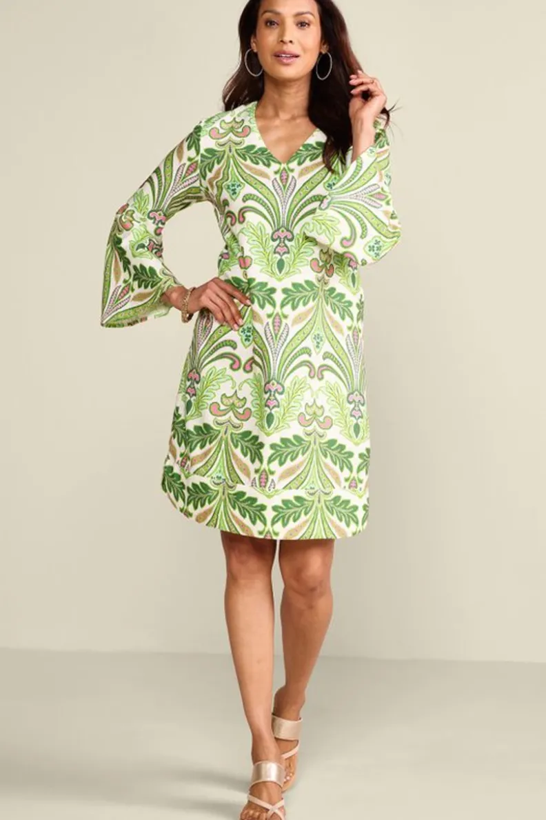 Vestido Soleil de Soft Surroundings - Tejido transpirable con mezcla de lino para look veraniego
