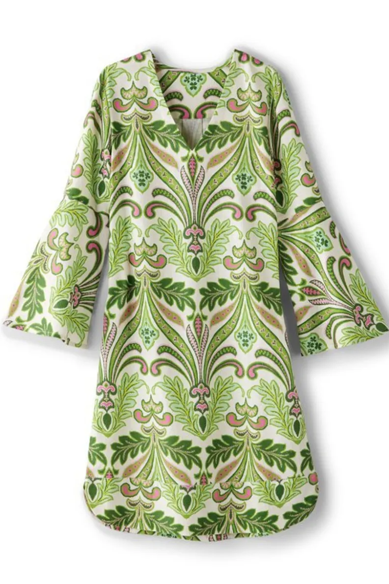 Vestido Soleil de Soft Surroundings - Tejido transpirable con mezcla de lino para look veraniego