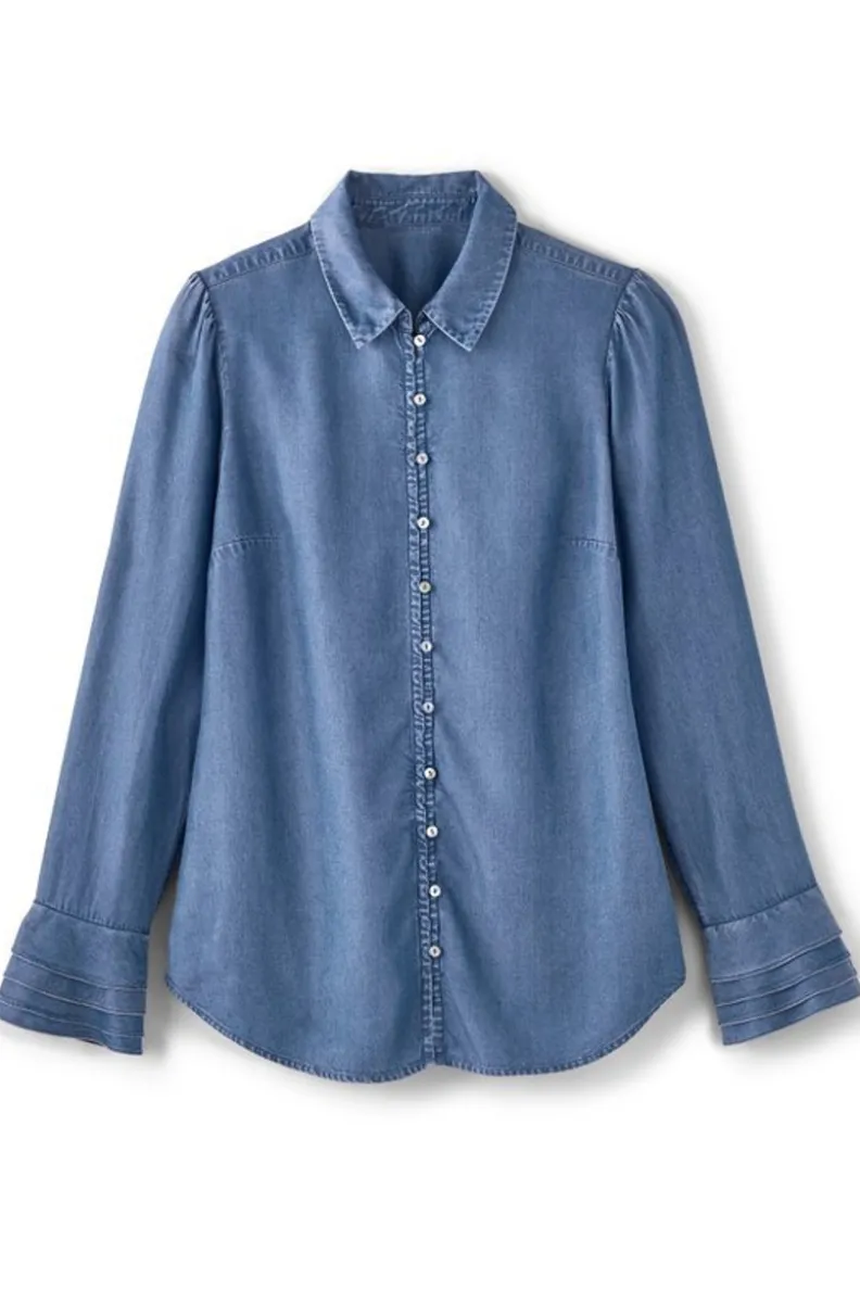 Camisa Relax Sonnet en Tencel™ - Tejido Chambray Ultra Suave - Colección Soft Surroundings
