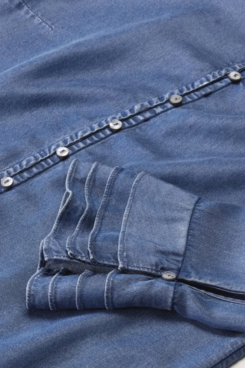 Camisa Relax Sonnet en Tencel™ - Tejido Chambray Ultra Suave - Colección Soft Surroundings