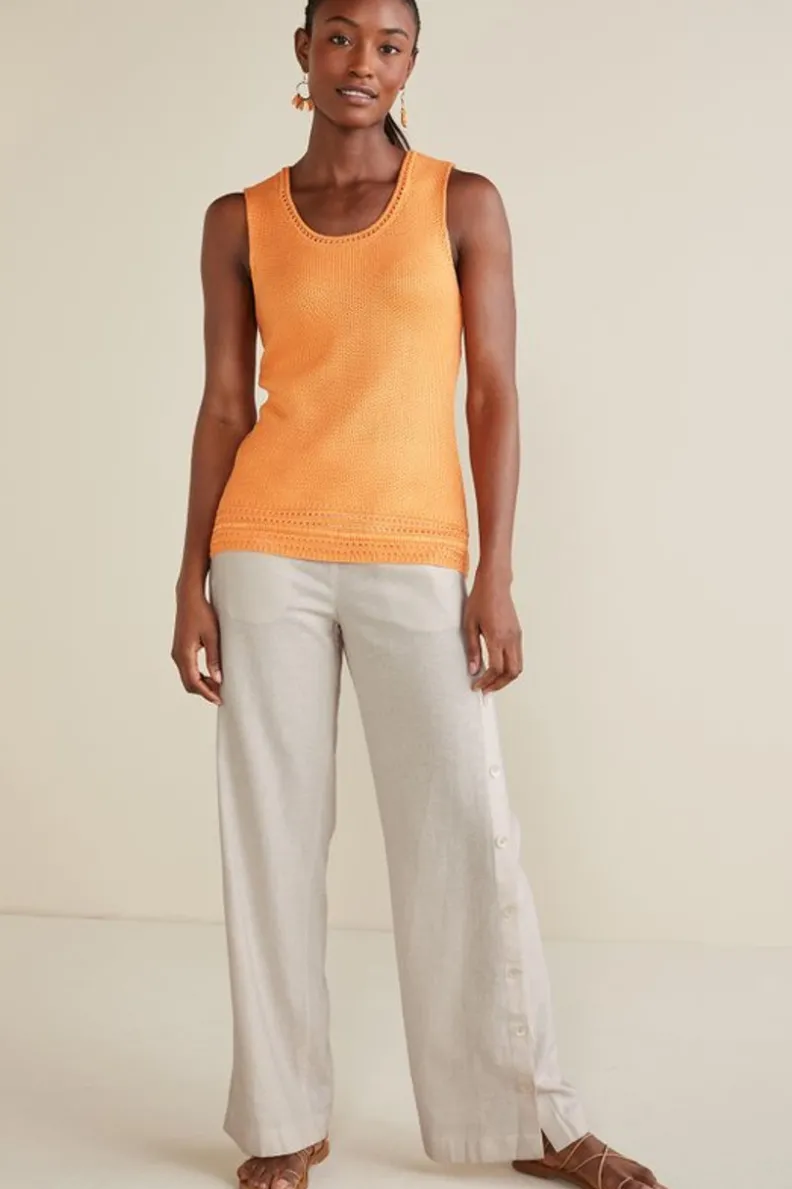 Pantalón veraniego de corte holgado en tejido transpirable de lino - Colección Sonoma by Soft Surroundings