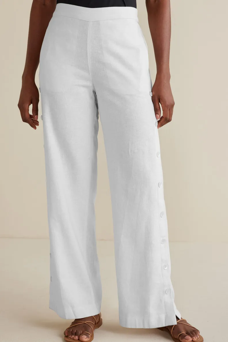 Pantalón veraniego de corte holgado en tejido transpirable de lino - Colección Sonoma by Soft Surroundings
