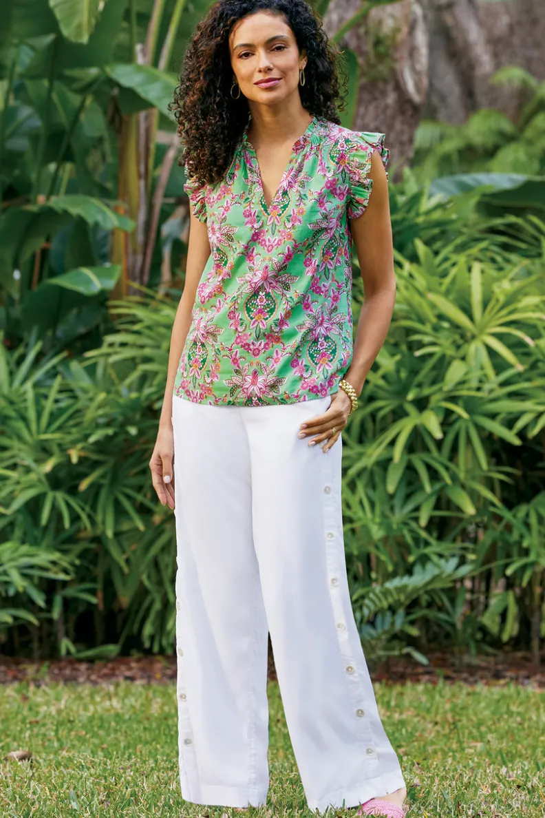 Pantalón veraniego de corte holgado en tejido transpirable de lino - Colección Sonoma by Soft Surroundings