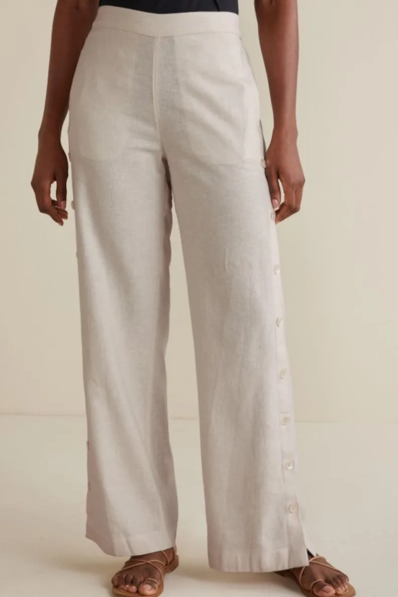 Pantalón veraniego de corte holgado en tejido transpirable de lino - Colección Sonoma by Soft Surroundings