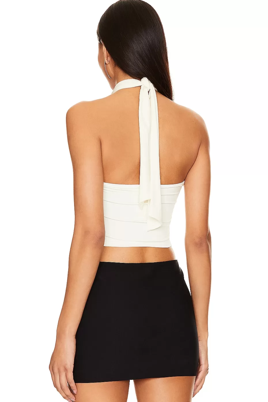 Sofía Halter Envolvente - Lovers & Friends | Top Elegante con Tirantes al Cuello y Detalle Cruzado, Estilo Veraniego