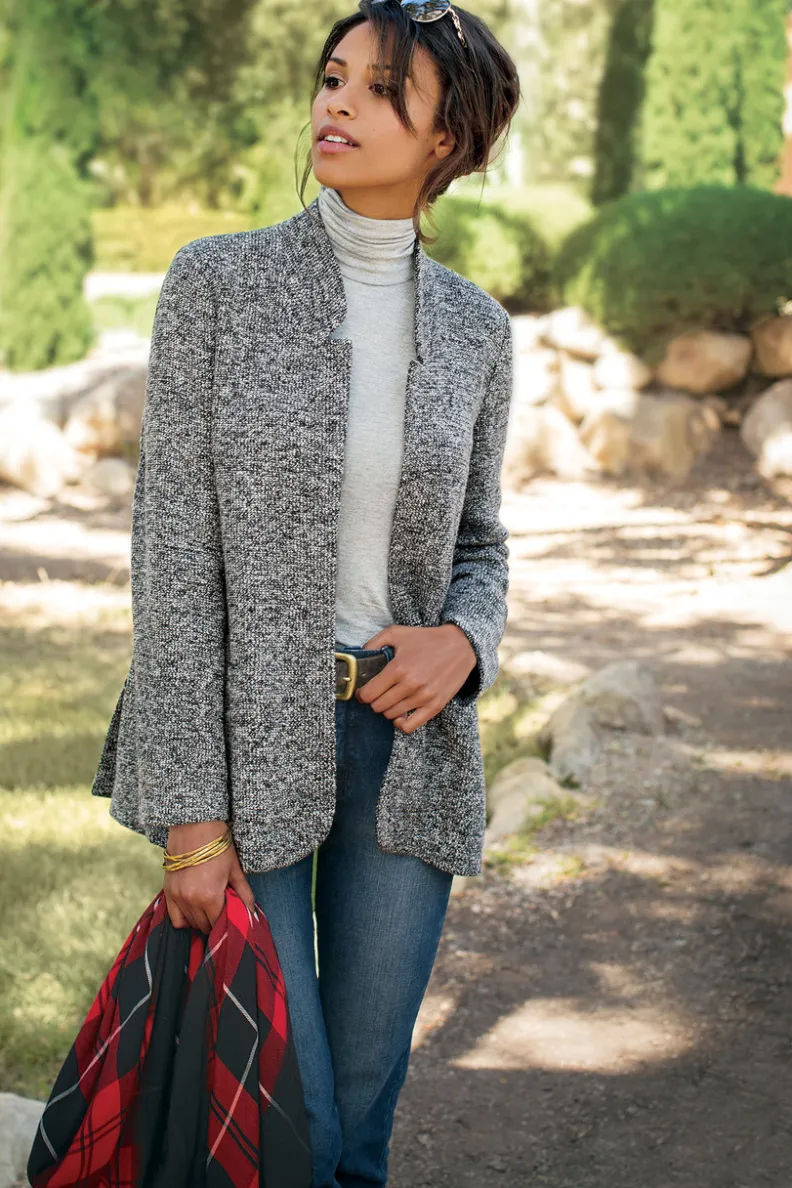 Chaquetas y Abrigos - Entornos Suaves: Chaqueta San James en Carbón Antracita, Estilo Cálido con Toque Casual