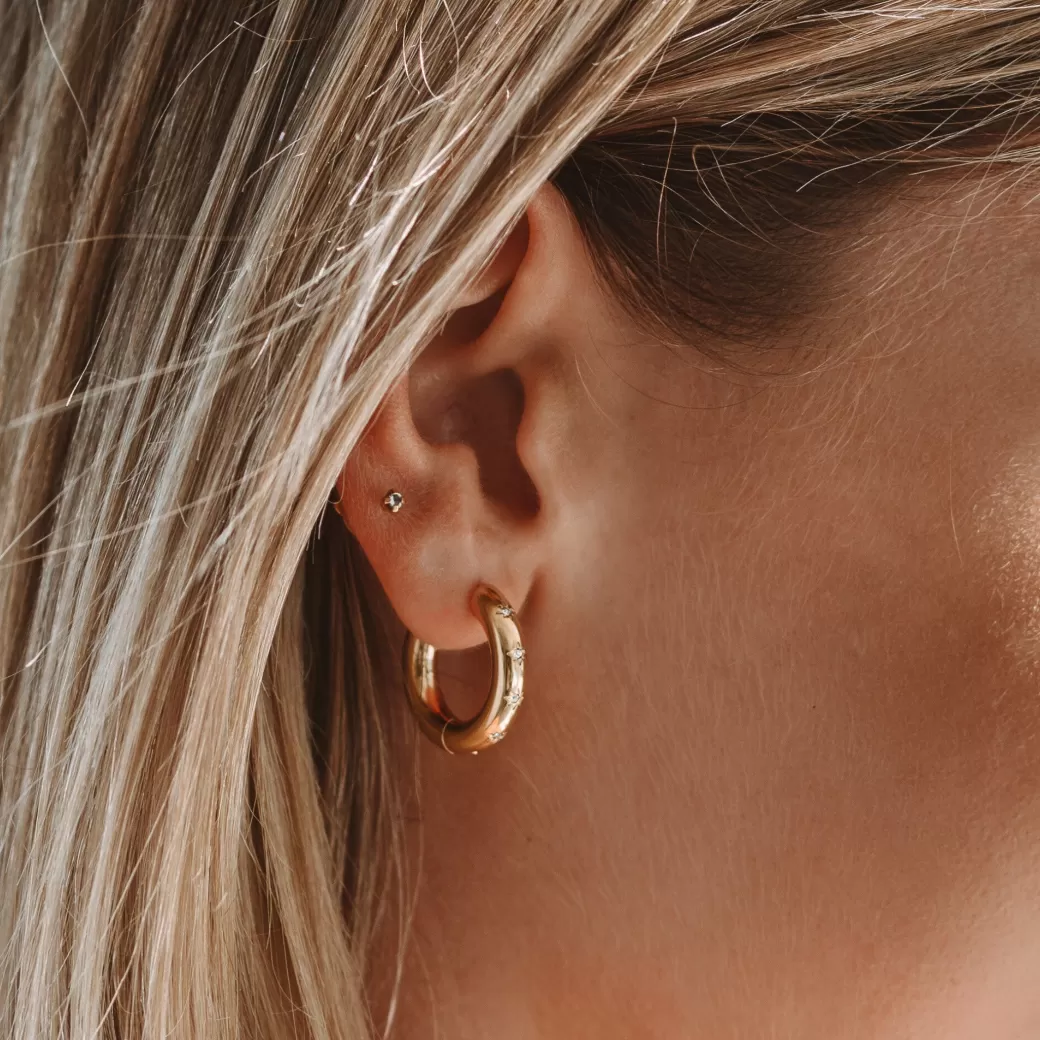 Pendientes Nocturnos con Brillo Estelar | Colección Exclusiva Atolea Joyería