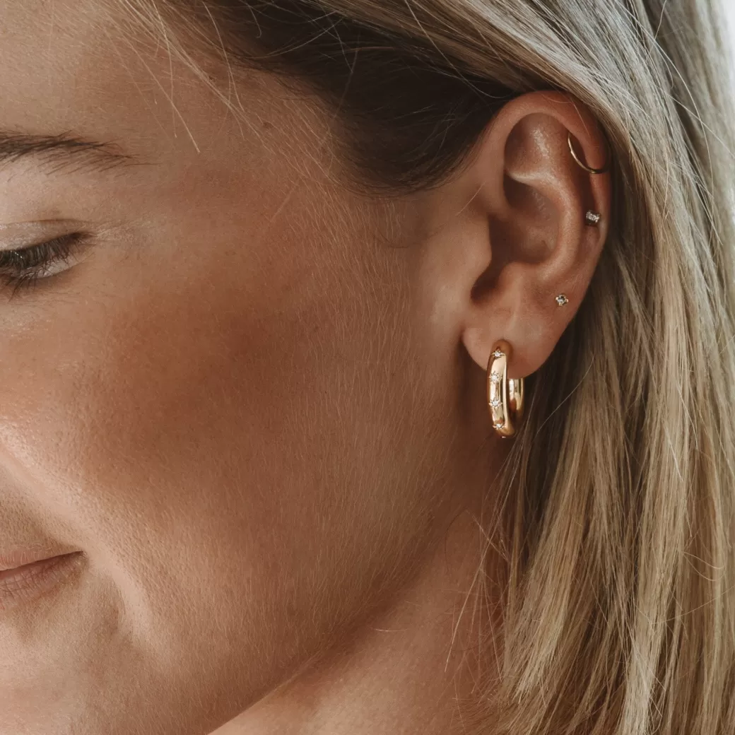 Pendientes Nocturnos con Brillo Estelar | Colección Exclusiva Atolea Joyería