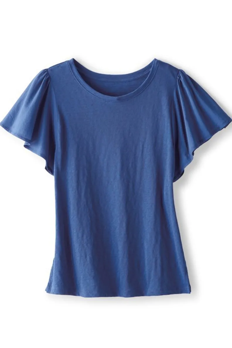 Blusa Tessa en Azul Patrimonio - Confort Suave para Outfits Diarios