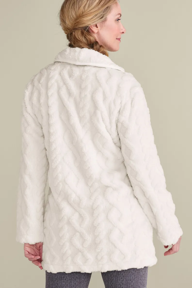 Suéteres y Cárdiganes | Pijamas y Ropa de Hogar - Cárdigan Texturizado Azucarado Colección Confort Absoluto - Diseño Exquisito SugarSwizzle