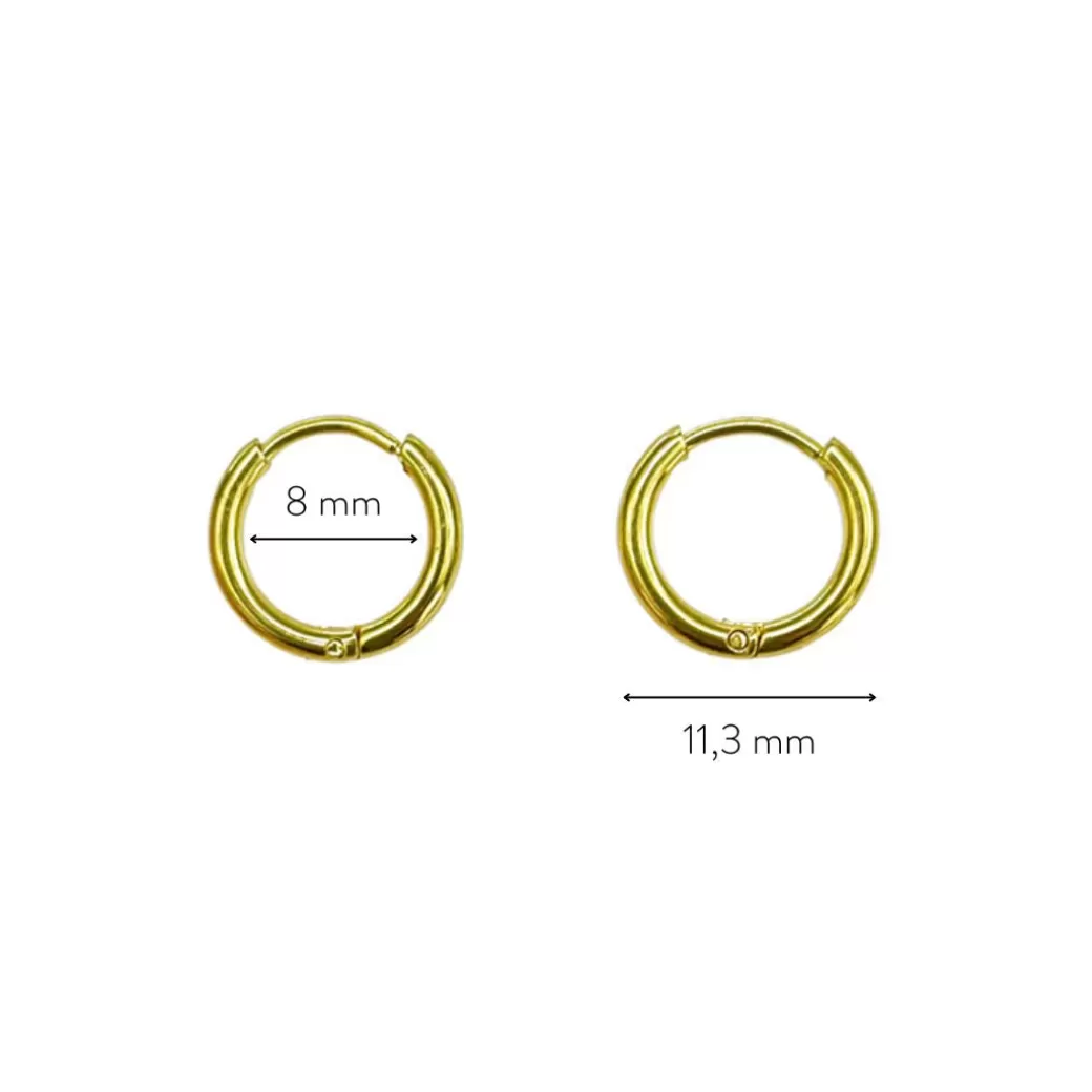 Elegantes Aros Huggies Pequeños - Joyería de Moda Atolea para Mujer