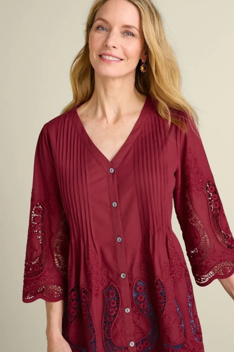 Blusa Trella con Detalle de Ojales - Estilo Aireado y Confort de Soft Surroundings