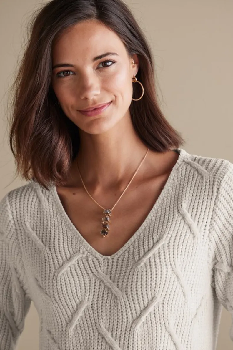 Suéteres de Invierno - Trina Chenille Ultra Suave para Mujer | Abrigos Cálidos con Tejido Premium | Colección Soft Surroundings