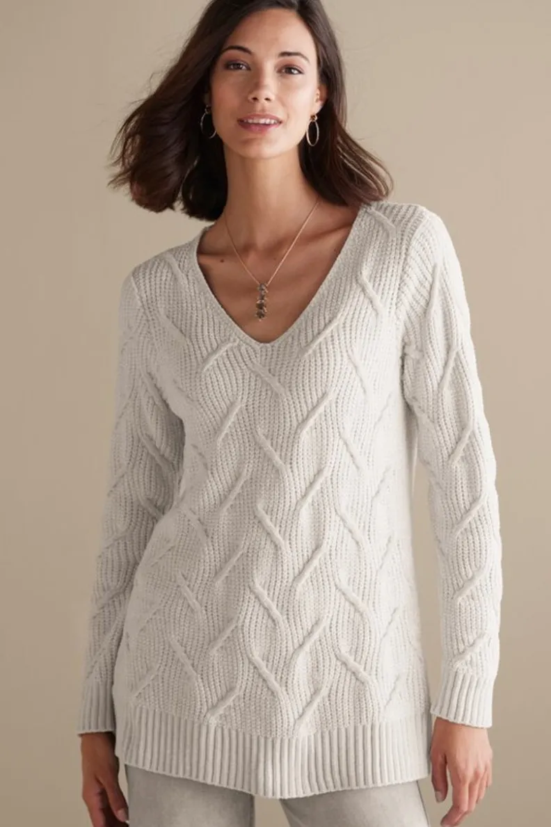Suéteres de Invierno - Trina Chenille Ultra Suave para Mujer | Abrigos Cálidos con Tejido Premium | Colección Soft Surroundings