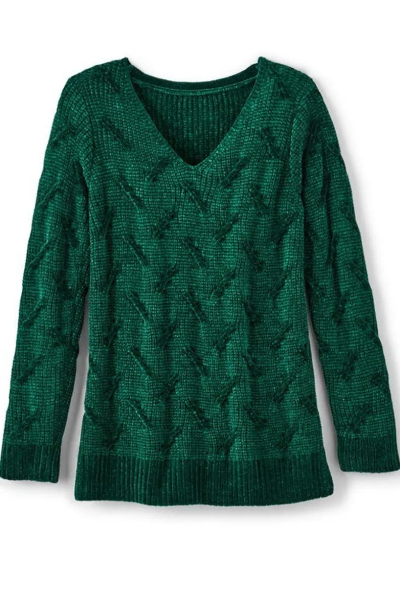 Suéteres de Invierno - Trina Chenille Ultra Suave para Mujer | Abrigos Cálidos con Tejido Premium | Colección Soft Surroundings