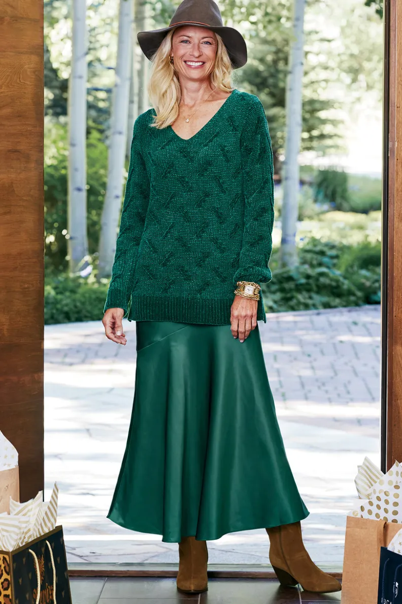 Suéteres de Invierno - Trina Chenille Ultra Suave para Mujer | Abrigos Cálidos con Tejido Premium | Colección Soft Surroundings