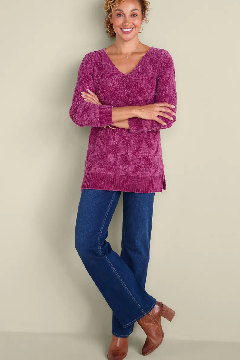 Suéteres de Invierno - Trina Chenille Ultra Suave para Mujer | Abrigos Cálidos con Tejido Premium | Colección Soft Surroundings