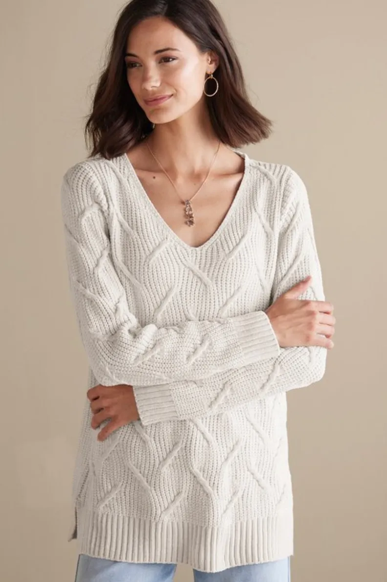Suéteres de Invierno - Trina Chenille Ultra Suave para Mujer | Abrigos Cálidos con Tejido Premium | Colección Soft Surroundings