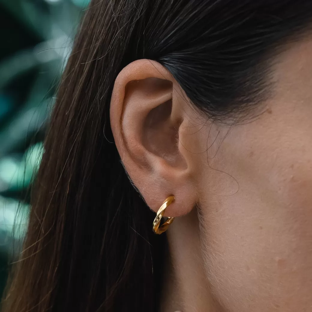 ¡Oferta Express! Aros Dorados con Diseño Espiral Exclusivos - Colección Atolea