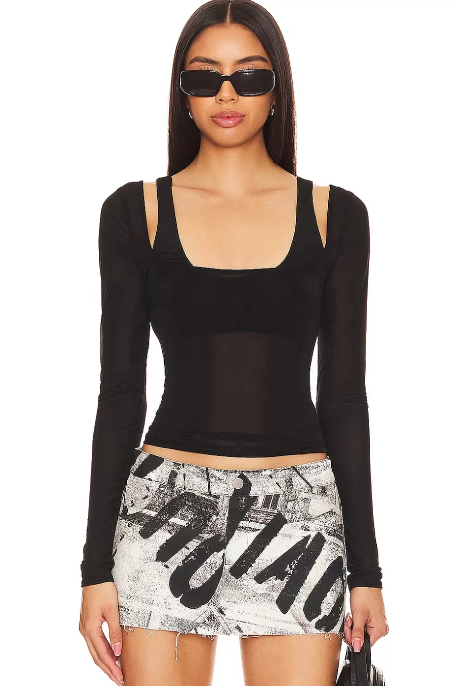 Blusa Ula Transparente para Eventos Nocturnos - Amantes & Amigos | Moda Verano con Detalle de Encaje