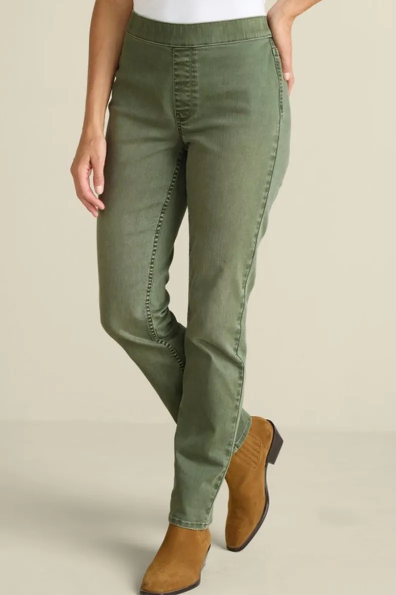 Vaqueros Entorno Suave - Denim Elástico Premium con Cierre Fácil y Corte Delgado Ultra Cómodo