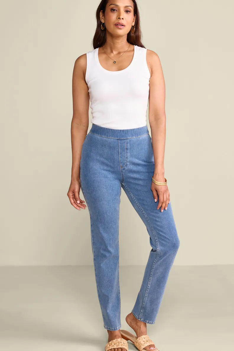 Vaqueros Entorno Suave - Denim Elástico Premium con Cierre Fácil y Corte Delgado Ultra Cómodo