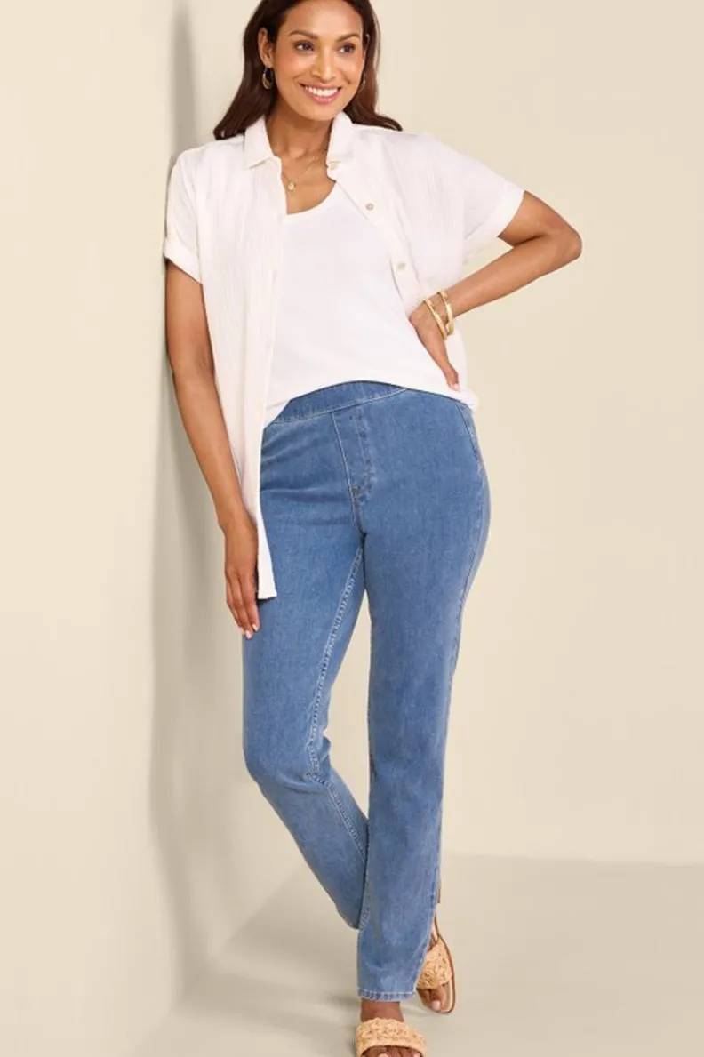 Vaqueros Entorno Suave - Denim Elástico Premium con Cierre Fácil y Corte Delgado Ultra Cómodo